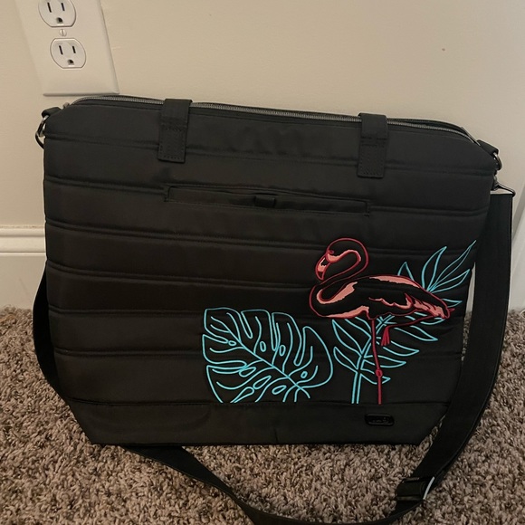 lug Bags Nwot Lug Apollo In Flamingo Black Poshmark